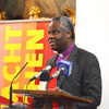 Bischof Okoro bei der Programmpräsentation