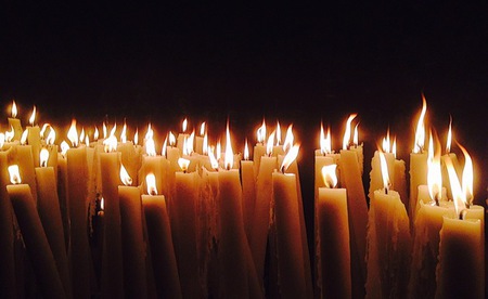 Kerzen in Lourdes