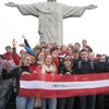 Gruppe der KJ Steiermark vor der Christustatue in Rio