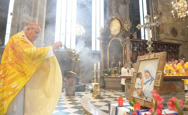 Dankmesse für Mutter Teresa im Stephansdom