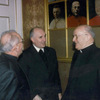 Bischof Stecher mit Paul Iby und Johann Weber