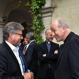 Kardinal Schönborn im Gespräch mit ORF-Generaldirektor Alexander Wrabetz