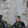 Soldaten an der Via Dolorosa, Jerusalem
