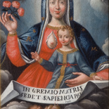 Hl. Maria / Gnadenbild 'Maria Steinwurf' - Jesus / 'In gremio matris sedet sapientia Patris'