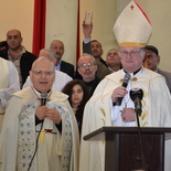 Nordirak, Ninive-Ebene, Telskof, Patriach Louis Sako und Bischof Manfred Scheuer