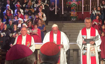 Erstmals nahm ein Papst gemeinsam mit Lutheranern an einer Gedenkveranstaltung für die Reformation teil
