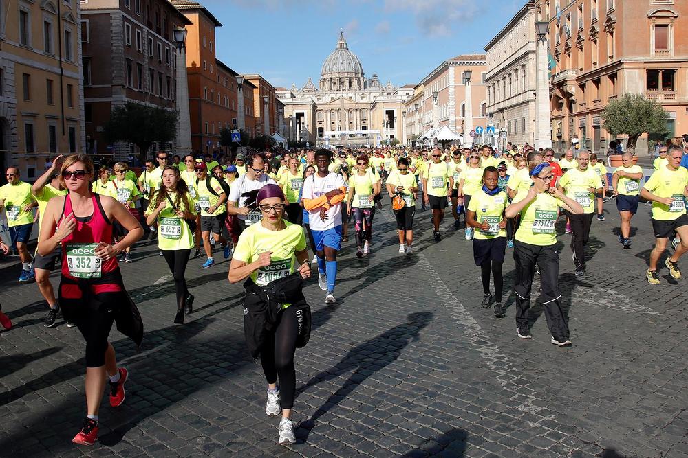 Joggen für den Frieden: Erstmals 'Via Pacis'-Lauf in Rom