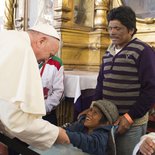 Papst Franziskus besucht die Kathedrale von San Cristobal del las Casas am 15. Februar 2016.