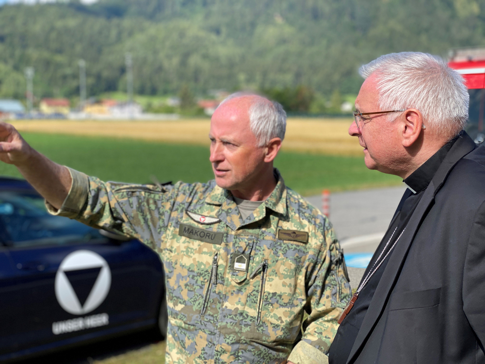 Militärbischof Freistetter besuchte Katastrophengebiet Villach-Land / Maria Carolina Heidler/Militärordinariat Militärbischof: Warnung vor Rückzug aus globaler Verantwortung