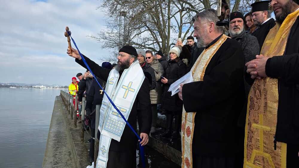 Orthodoxe Wasserweihe am Bodensee
