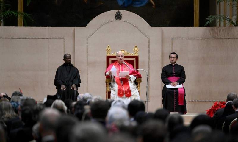 Papst Leo XIV. beim Neujahresempfang für im Vatikan akkreditierte Botschafter / Vatican Media Leo XIV: Meinungsfreiheit auch im Westen beschränkt