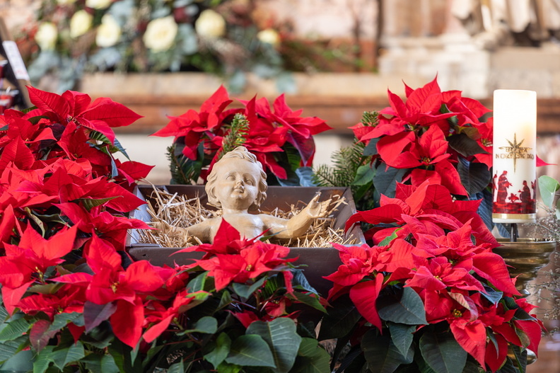 Die Hauptfigur der Weihnachtskrippe ist das Jesuskind. Ein Säugling, der in einem ärmlichen Stall als Notunterkunft im Stroh einer vermutlich nicht sehr sauberen Futterkrippe liegt. Als 'das Christuskind' symbolisiert er Gott, der ohne weltliche Besi