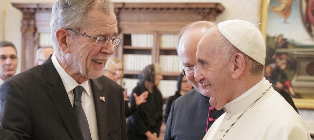 Offizieller Besuch des Herrn Bundespräsidenten Alexander Van der Bellen und von Frau Doris Schmidauer bei seiner Heiligkeit Papst Franziskus.