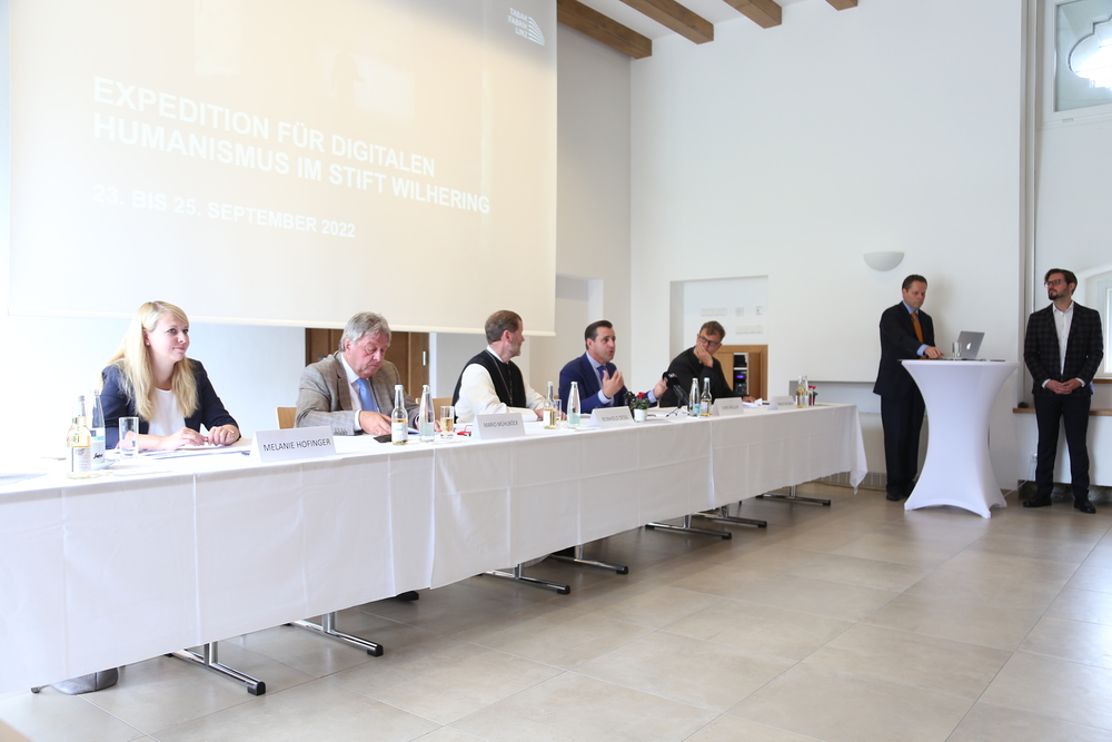Pressekonferenz 'Expedition für Digitalen Humanismus im Stift Wilhering' / Kathpress / Michaela Greil