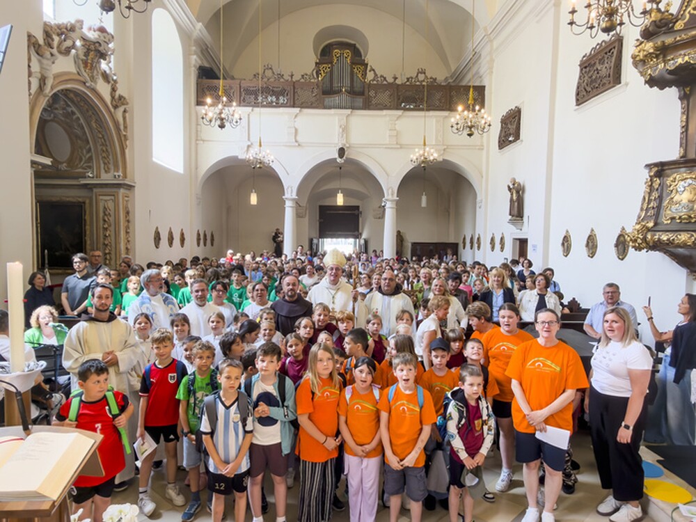 Teilnehmer der Wallfahrt / Diözese Eisenstadt Eisenstadt: 400 Kinder bei Kroatischer Kinderwallfahrt