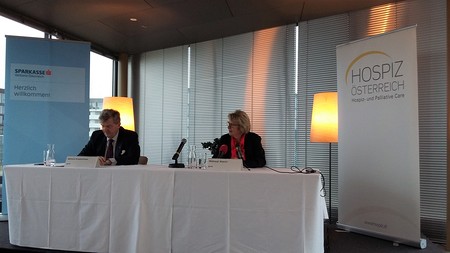Wilhelm Krätschmer, Österreichischer Sparkassenverband, Waltraud Klasnic, Hospiz Österreich, Wien, Erste Campus, 6. Oktober 2021.
