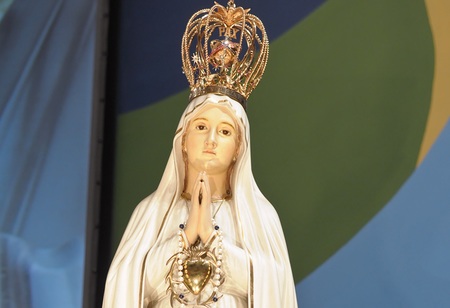 Fatimastatue, RSK, Maria Namen-Feier in der Stadthalle