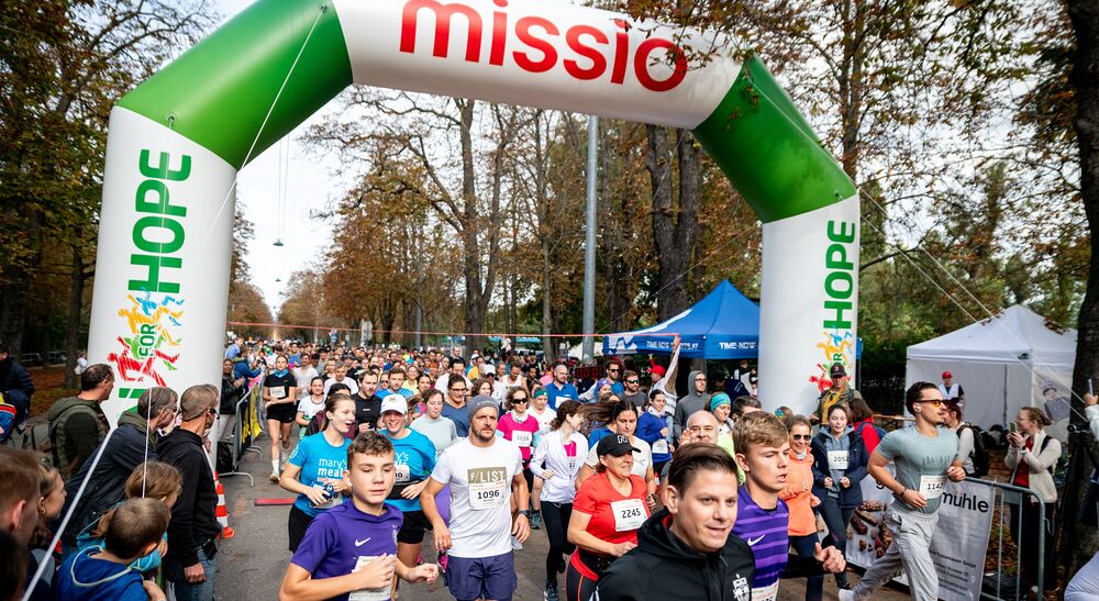 Läufer beim 'Run for Hope' von Missio / Päpstliche Missionswerke Läufer beim 'Run for Hope' von Missio