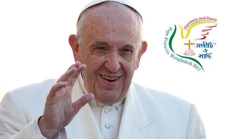 Papst Franziskus winkt den Menschen am 8. November 2017 während der Generalaudienz im Vatikan.