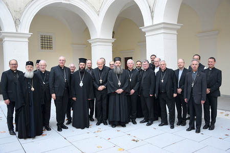 Begegnung der katholischen und orthodoxen Bischofskonferenz im Wiener Erzbischöflichen Palais