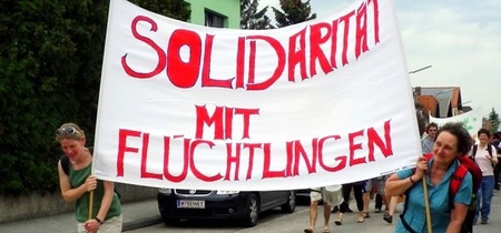 Transparent der Romaria-Wallfahrt