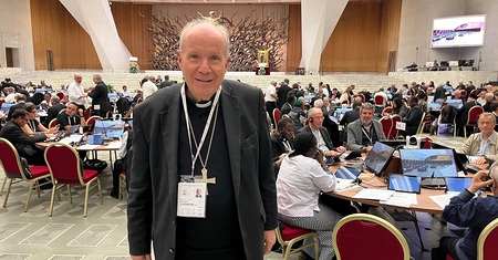 Kardinal Christoph Schönborn bei der Bischofssynode
