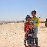 Syrische Flüchtlingskinder im Zaatari-Camp/Jordanien
