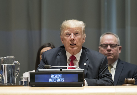 US Trump Meeting on Narcotics with 128 member states signing up with it.