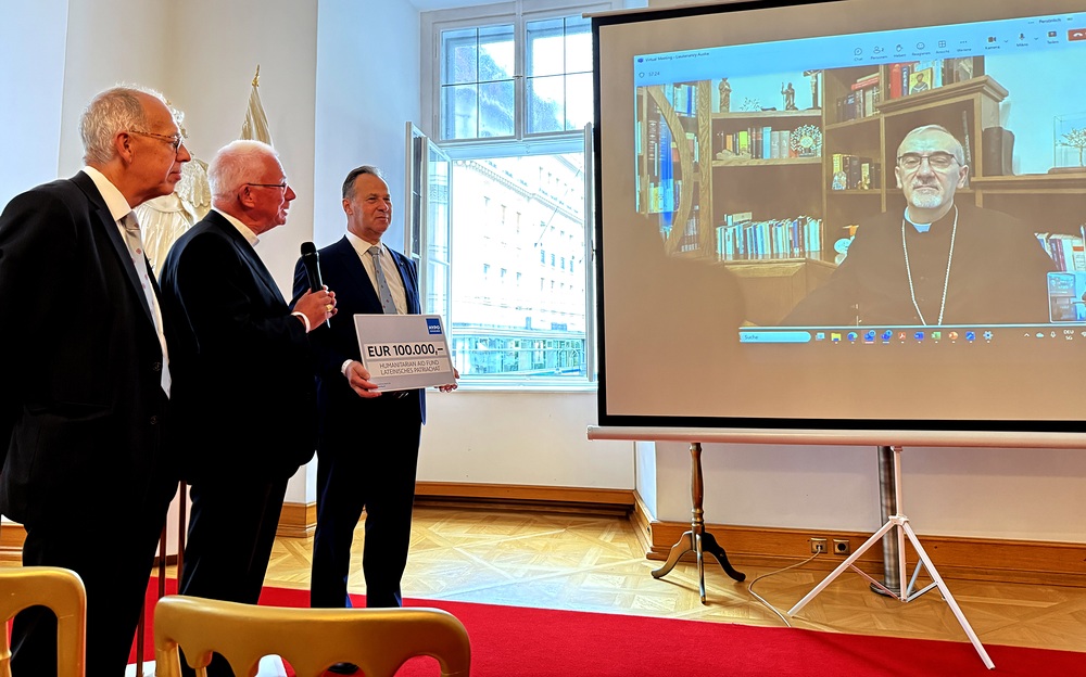 Hilfe für Gaza: Grabesritter mit 100.000 Euro-Sonderspende