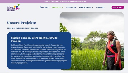 Katholische Frauenbewegung gestaltet Website www.teilen.at neu