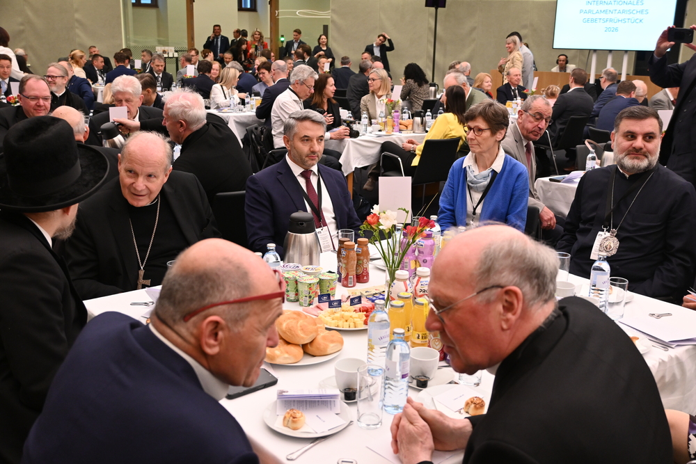9. Internationales Parlamentarisches Gebetsfrühstück (Wien, 19. Mai 2026) / Kathpress/Paul Wuthe 9. Internationales Parlamentarisches Gebetsfrühstück (Wien, 19. Mai 2026)