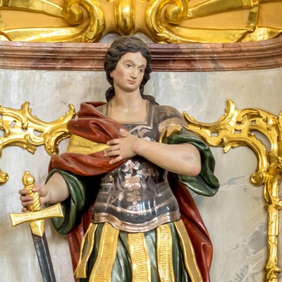 St. Romanus im n?rdlichen Seitenaltar / CC-by-sa 3.0 http://creativecommons.org/licenses/by-sa/3.0/deed.de, Nickname joergens.mi St. Romanus im n?rdlichen Seitenaltar
