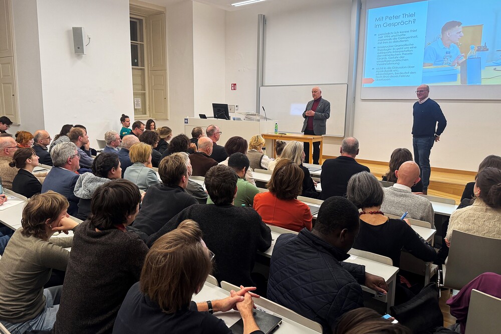 Vortrag von Wolfgang Palaver am 2. Dezember 2025 an der Universität Wien über Peter Thiel