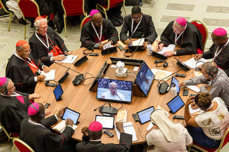 Beginn der Weltsynode mit Papst Franziskus am 4. Oktober 2023 im Vatikan.
