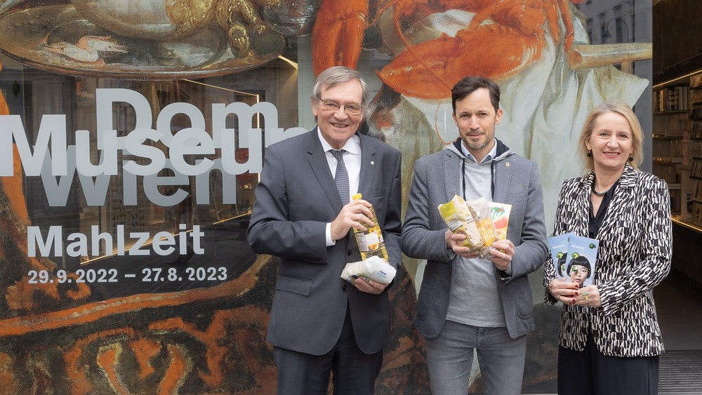 Lebensmittelspende im Dom Museum Wien / Richard Tanzer