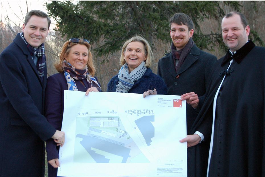 Präsentation des provisorischen Schulstandorts in Klosterneuburg