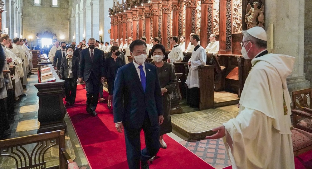 Hoher politischer Besuch in Stift Heiligenkreuz / Stift Heiligenkreuz