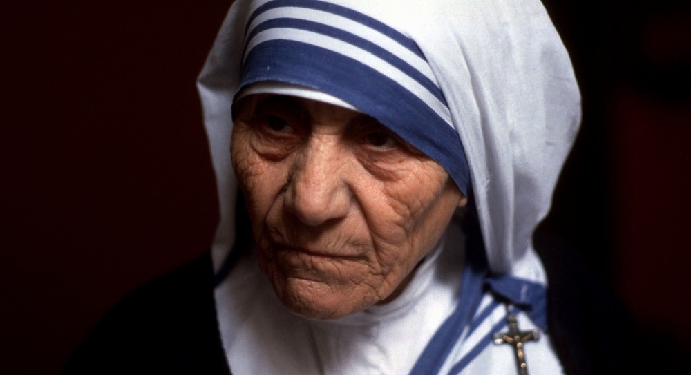 Mutter Teresa / Copyright 2003, KNA GmbH, www.kna.de, All Rights Reserved, KNA-Bild Porträt von Mutter Teresa, Gründerin des Ordens der Missionarinnen der Nächstenliebe, in Kalkutta. (Aufnahmedatum und Aufnahmeort unbekannt)