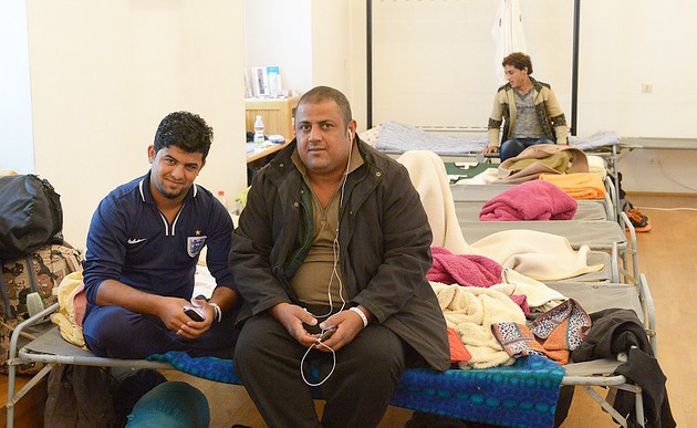 Flüchtlinge in einem Notquartier in Wien / kathbild.at / rupprecht Flüchtlinge in einem Notquartier in Wien