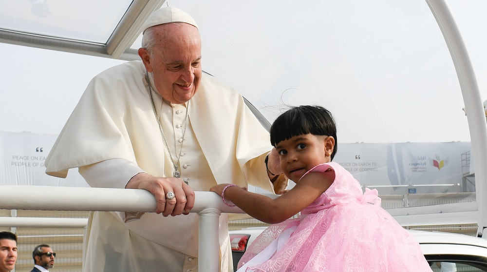 Messe mit Papst Franziskus im Nationalstadion von Bahrain am 5. November 2022 in Riffa (Bahrain).