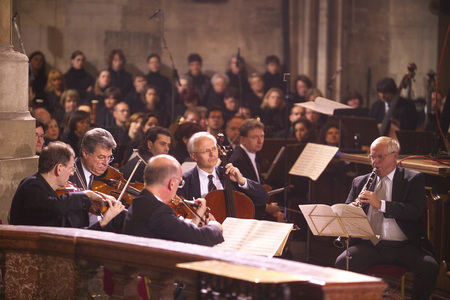 Wiener Philharmoniker / Rupprecht@kathbild.at, Franz Josef Rupprecht Ensemble der Wiener Philharmoniker, li.: Clemens Hellsberg; Requiem Kardinal K