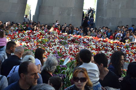 Völkermord-Gedenkstätte Zizernakaberd in Jerewan (Armenien)