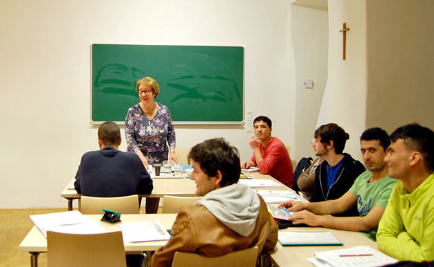 Flüchtlinge beim Deutschkurs / Erzdiözese Wien