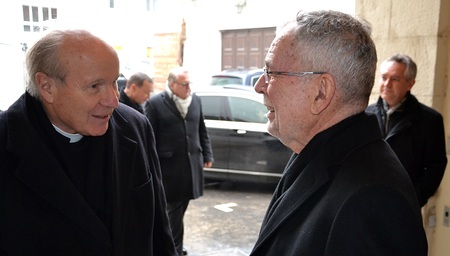 Vorweihnachtlicher Besuch von Bundespräsident Alexander Van der Bellen bei Kardinal Christoph Schönborn