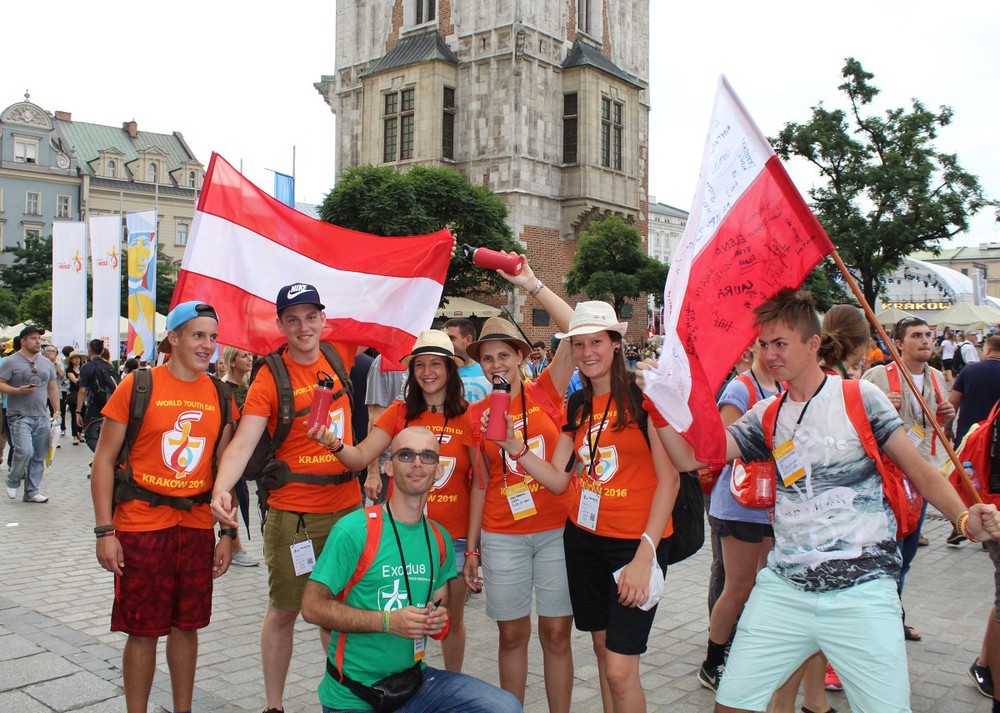 Österreicher beim Weltjugendtag in Krakau / Vera Hofbauer / Katholische Jugend Österreicher beim Weltjugendtag in Krakau