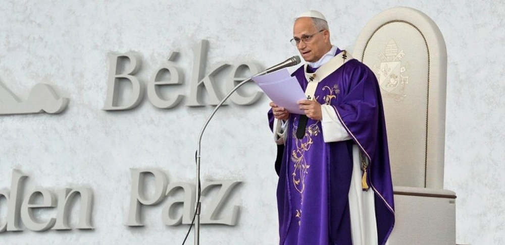 Papst Leo XIV. predigt in Beirut / Vatican Media Papst Leo XIV. predigt in Beirut