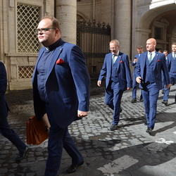 Der SK Rapid zum Besuch beim Papst