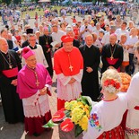 Begrüßung im Marienwallfahrtsort Budslau