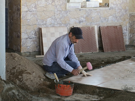 Nordirak. Telskof, Bau des neuen Gemeinschaftszentrums                      