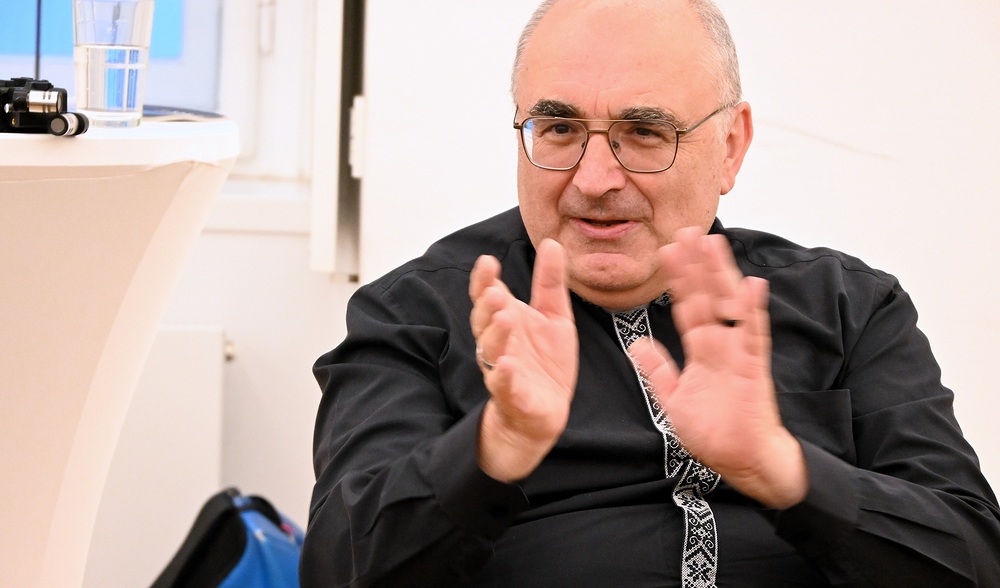 Bischof Wilhelm Krautwaschl / Kathpress / Henning Klingen Der österreichische 'Medienbischof' beim Jour Fixe des Verbandes der Katholischen Publizistinnen und Publizisten am 10. September 2025 in Wien